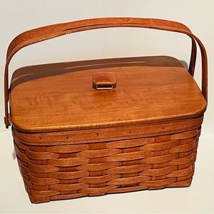 Longaberger Basket With Woodcraft Lid